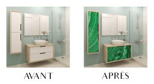 Stickers pour salle de bain